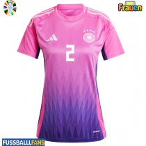 Deutschland Antonio Rudiger #2 Auswärtstrikot Frauen EM 2024 Kurzarm